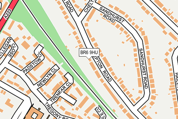 BR6 9HU map - OS OpenMap – Local (Ordnance Survey)