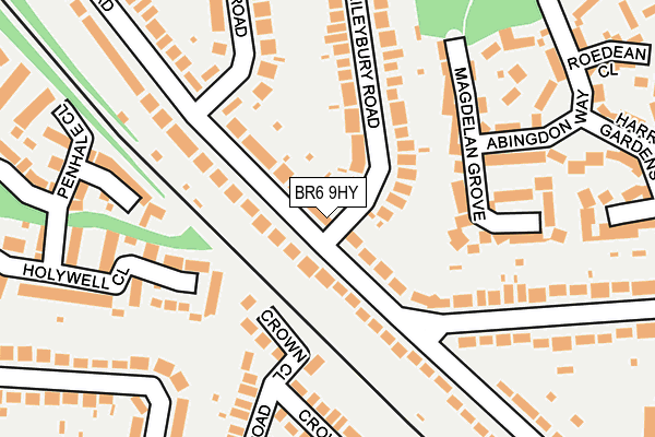 BR6 9HY map - OS OpenMap – Local (Ordnance Survey)