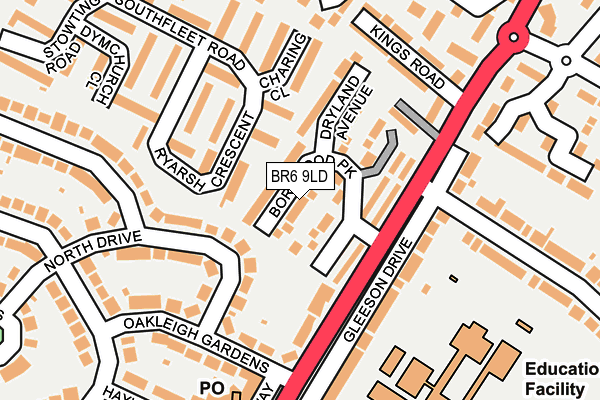 BR6 9LD map - OS OpenMap – Local (Ordnance Survey)