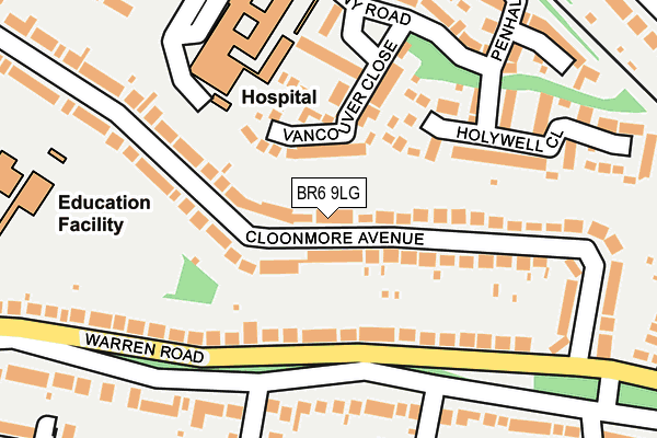 BR6 9LG map - OS OpenMap – Local (Ordnance Survey)