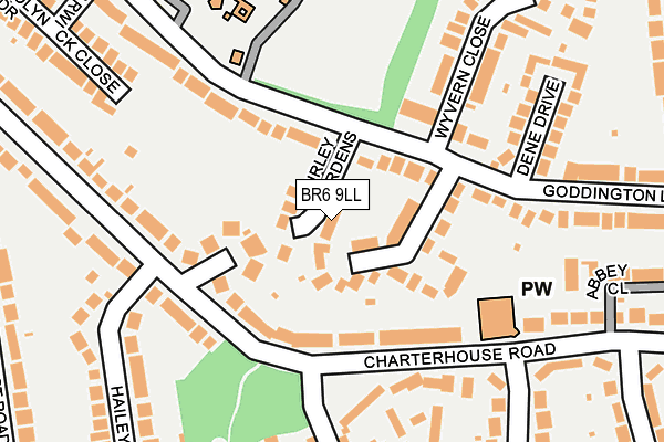 BR6 9LL map - OS OpenMap – Local (Ordnance Survey)