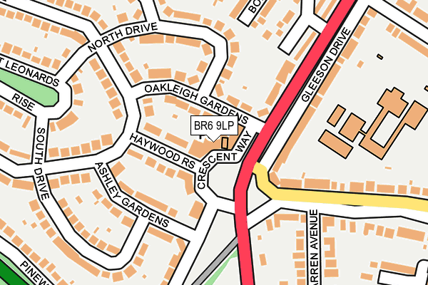 BR6 9LP map - OS OpenMap – Local (Ordnance Survey)