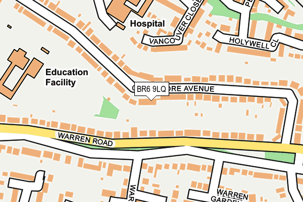 BR6 9LQ map - OS OpenMap – Local (Ordnance Survey)