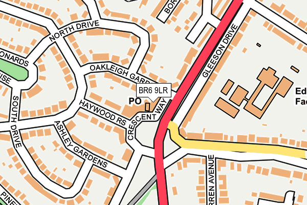 BR6 9LR map - OS OpenMap – Local (Ordnance Survey)