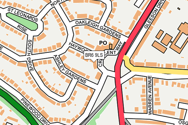 BR6 9LS map - OS OpenMap – Local (Ordnance Survey)