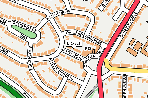 BR6 9LT map - OS OpenMap – Local (Ordnance Survey)