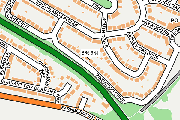 BR6 9NJ map - OS OpenMap – Local (Ordnance Survey)