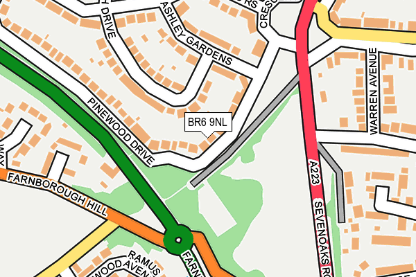 BR6 9NL map - OS OpenMap – Local (Ordnance Survey)