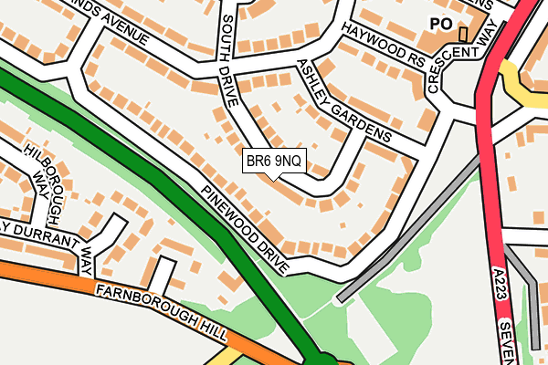 BR6 9NQ map - OS OpenMap – Local (Ordnance Survey)