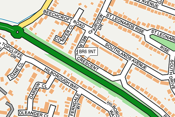 BR6 9NT map - OS OpenMap – Local (Ordnance Survey)