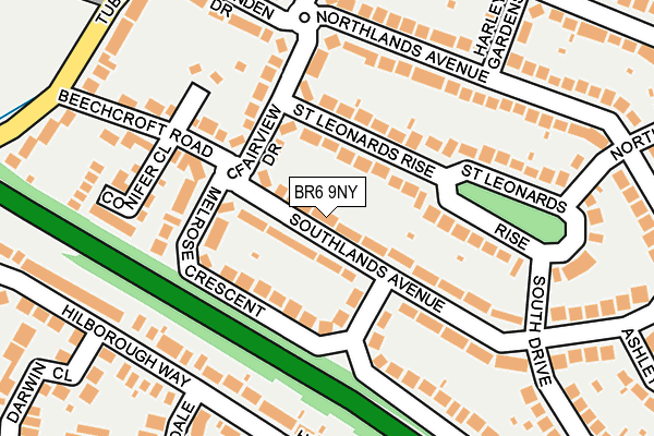 BR6 9NY map - OS OpenMap – Local (Ordnance Survey)