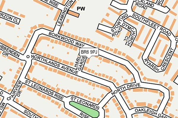 BR6 9PJ map - OS OpenMap – Local (Ordnance Survey)