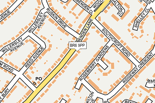 BR6 9PP map - OS OpenMap – Local (Ordnance Survey)