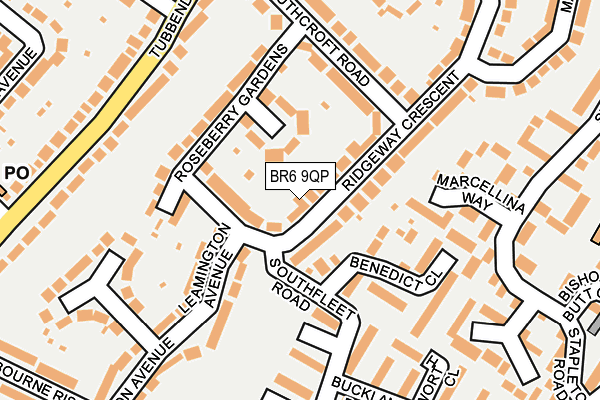BR6 9QP map - OS OpenMap – Local (Ordnance Survey)