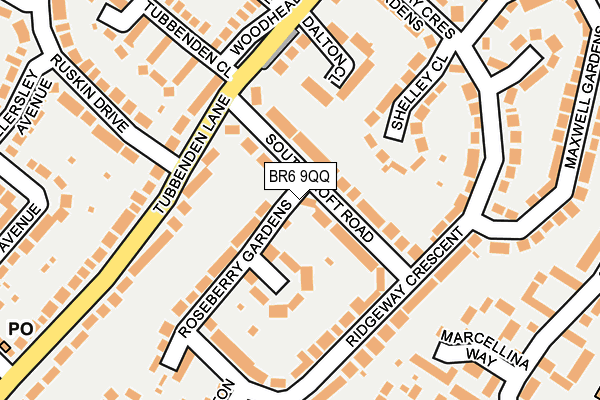 BR6 9QQ map - OS OpenMap – Local (Ordnance Survey)