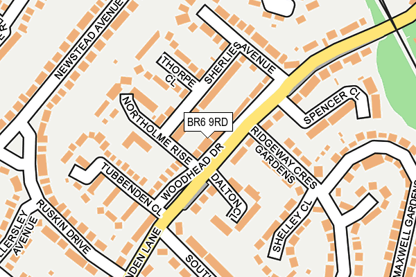 BR6 9RD map - OS OpenMap – Local (Ordnance Survey)