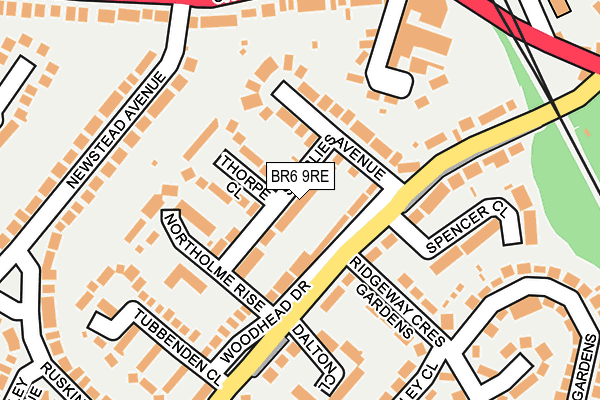 BR6 9RE map - OS OpenMap – Local (Ordnance Survey)