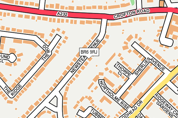 BR6 9RJ map - OS OpenMap – Local (Ordnance Survey)