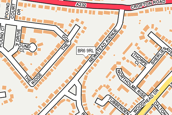 BR6 9RL map - OS OpenMap – Local (Ordnance Survey)