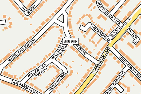 BR6 9RP map - OS OpenMap – Local (Ordnance Survey)