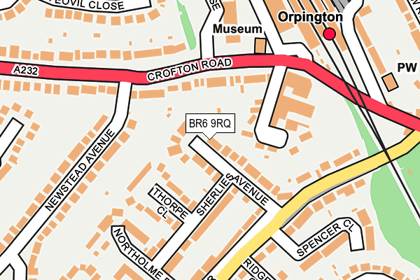 BR6 9RQ map - OS OpenMap – Local (Ordnance Survey)