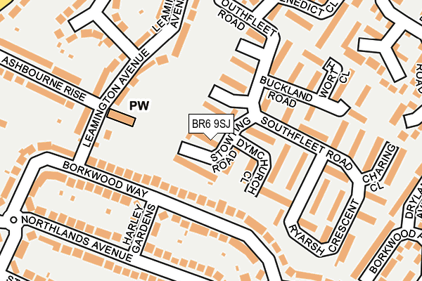 BR6 9SJ map - OS OpenMap – Local (Ordnance Survey)