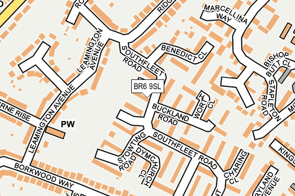 BR6 9SL map - OS OpenMap – Local (Ordnance Survey)