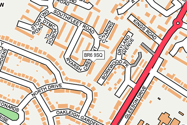 BR6 9SQ map - OS OpenMap – Local (Ordnance Survey)