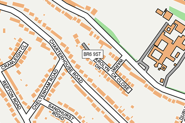 BR6 9ST map - OS OpenMap – Local (Ordnance Survey)