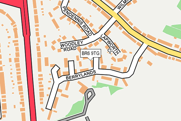 BR6 9TG map - OS OpenMap – Local (Ordnance Survey)