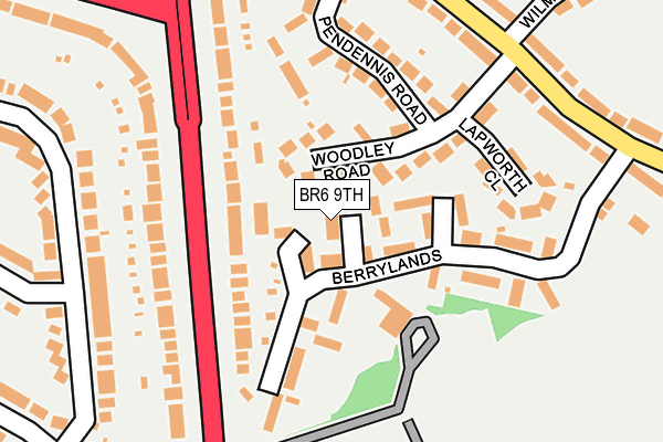 BR6 9TH map - OS OpenMap – Local (Ordnance Survey)