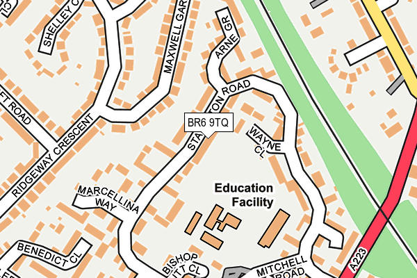 BR6 9TQ map - OS OpenMap – Local (Ordnance Survey)