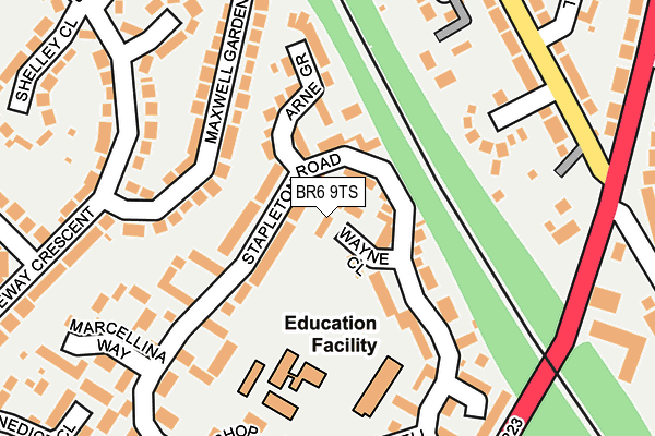 BR6 9TS map - OS OpenMap – Local (Ordnance Survey)