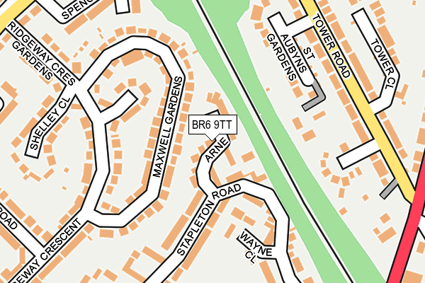 BR6 9TT map - OS OpenMap – Local (Ordnance Survey)