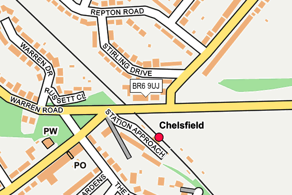 BR6 9UJ map - OS OpenMap – Local (Ordnance Survey)