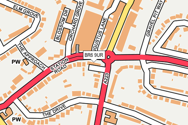 BR6 9UR map - OS OpenMap – Local (Ordnance Survey)