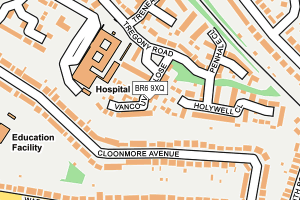 BR6 9XQ map - OS OpenMap – Local (Ordnance Survey)