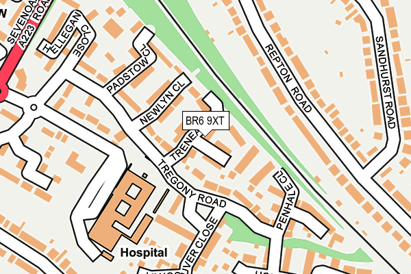 BR6 9XT map - OS OpenMap – Local (Ordnance Survey)