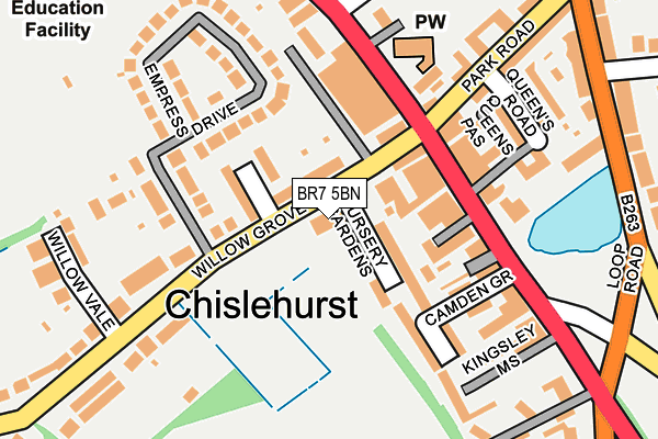 Map of CHISLEHURST DOOR COMPANY LIMITED at local scale