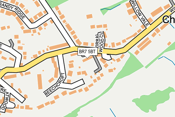 BR7 5BT map - OS OpenMap – Local (Ordnance Survey)