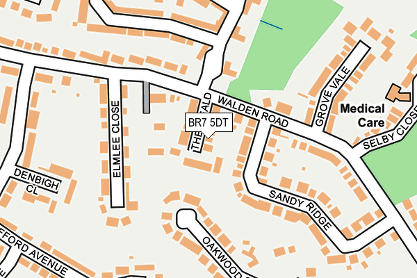 BR7 5DT map - OS OpenMap – Local (Ordnance Survey)