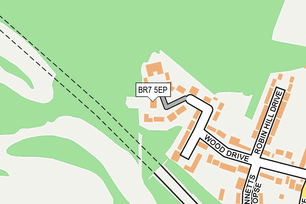 BR7 5EP map - OS OpenMap – Local (Ordnance Survey)