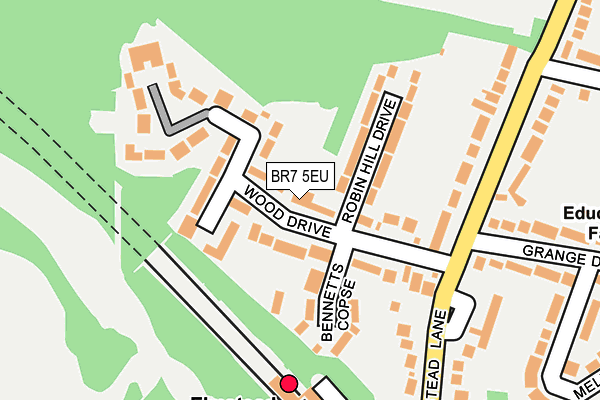 BR7 5EU map - OS OpenMap – Local (Ordnance Survey)