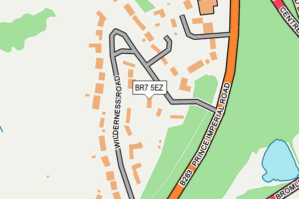 BR7 5EZ map - OS OpenMap – Local (Ordnance Survey)