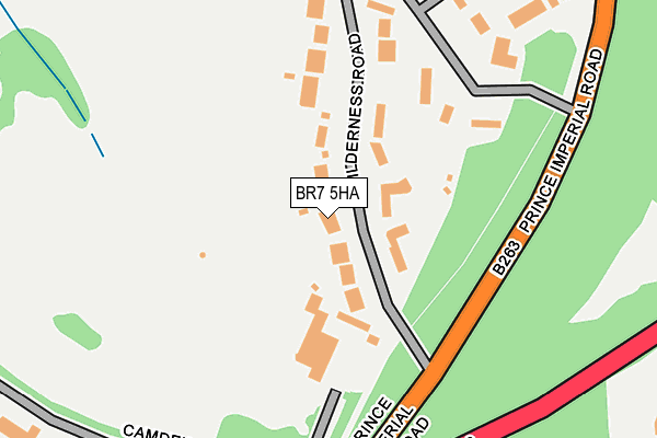 BR7 5HA map - OS OpenMap – Local (Ordnance Survey)