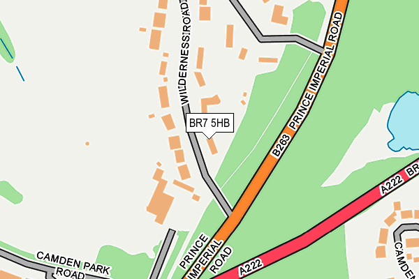 BR7 5HB map - OS OpenMap – Local (Ordnance Survey)