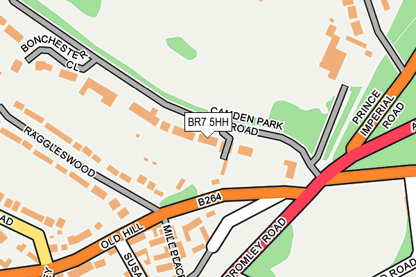 BR7 5HH map - OS OpenMap – Local (Ordnance Survey)