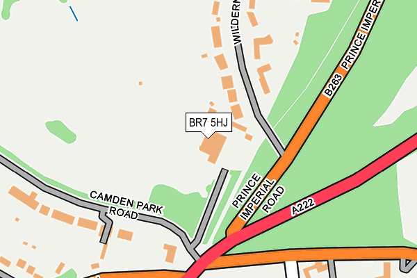 BR7 5HJ map - OS OpenMap – Local (Ordnance Survey)