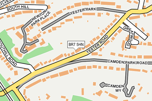 BR7 5HN map - OS OpenMap – Local (Ordnance Survey)