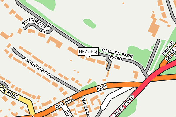 Map of AVONHURST (CAMDEN PARK ROAD) LIMITED at local scale